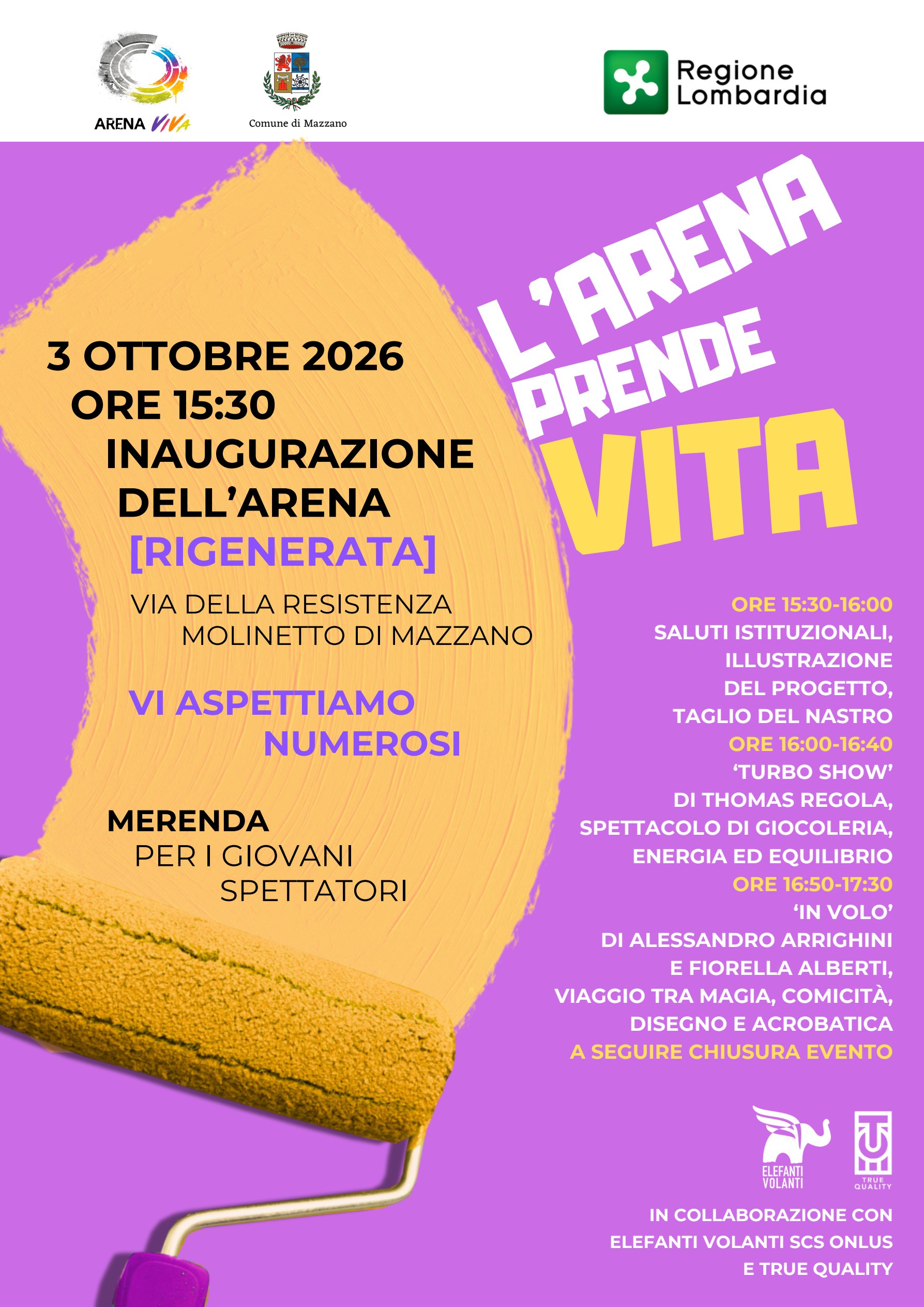 L\'arena prende vita