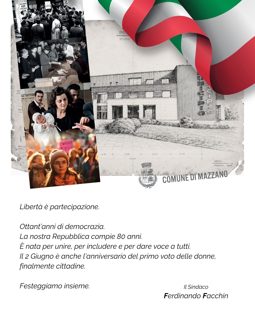 2 giugno 2026 � 80� anniversario della Festa della Repubblica.